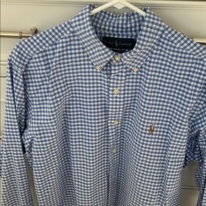 Ralph Lauren classic thick checkered plaid shirt